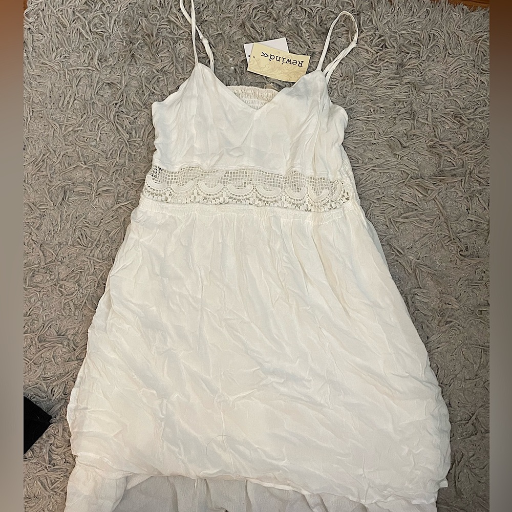 Brand new Rewind>> white style dress!!! Size Large and perfect for any occasion!